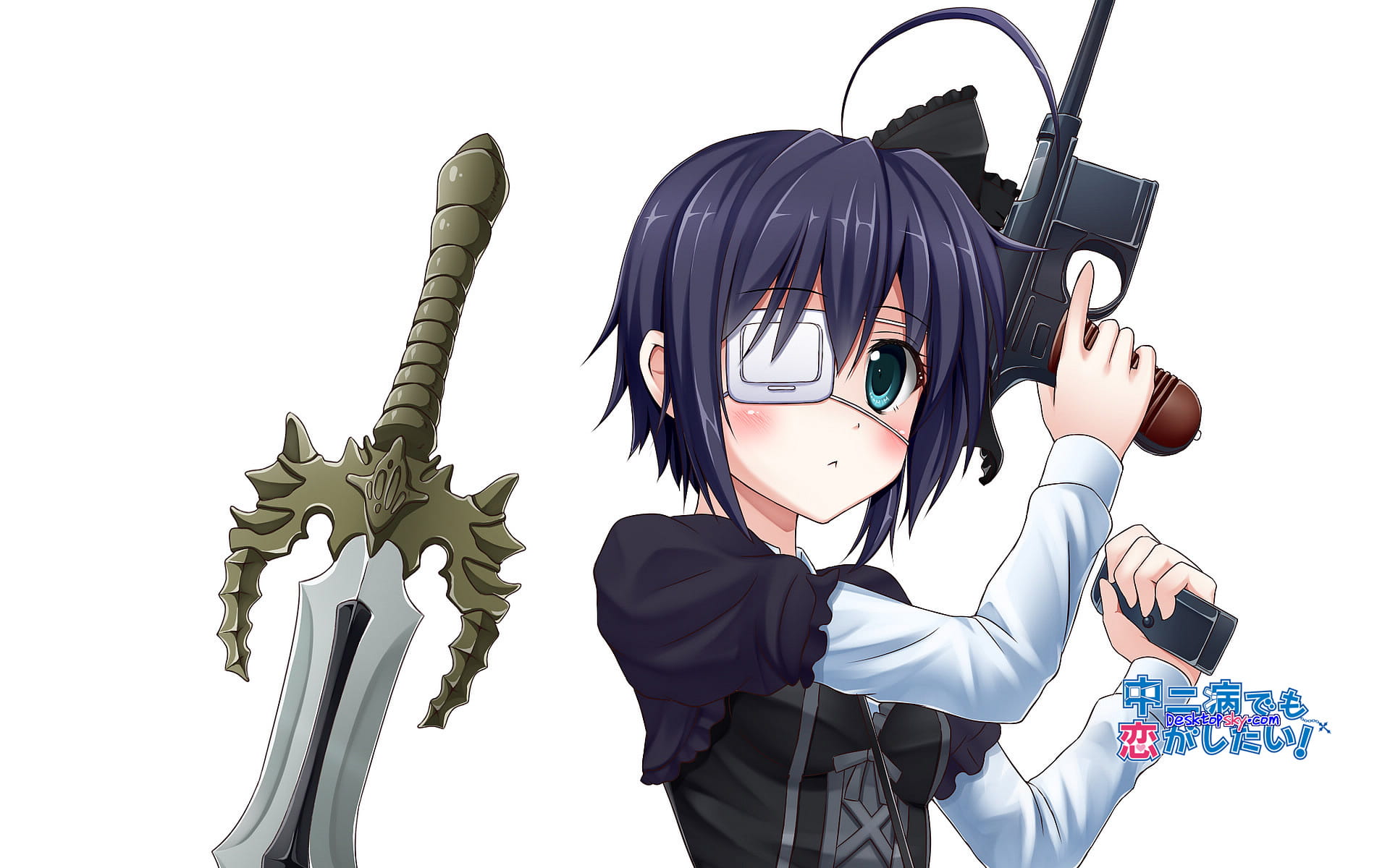 中二病也要谈恋爱 中二萌神 小鸟游六花 动漫电脑壁纸下载(1)