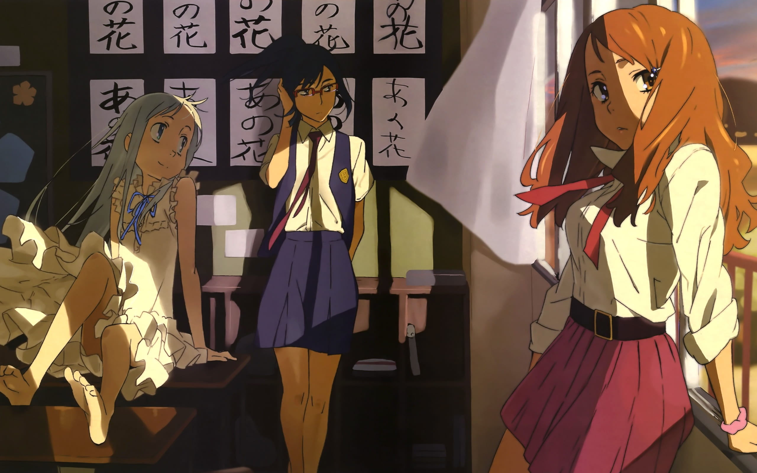 未闻花名 那朵花 本间芽衣子 面码 动漫电脑壁纸