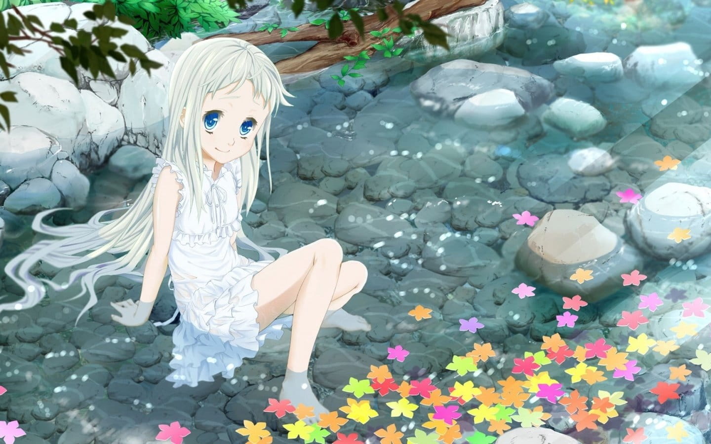 未闻花名 那朵花 本间芽衣子 面码 动漫电脑壁纸