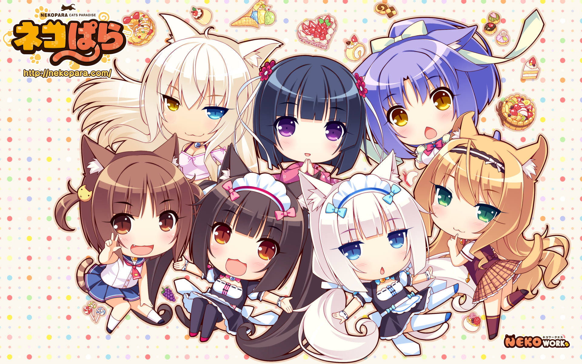 NEKOPARA巧克力与香子兰电脑壁纸下载(1)