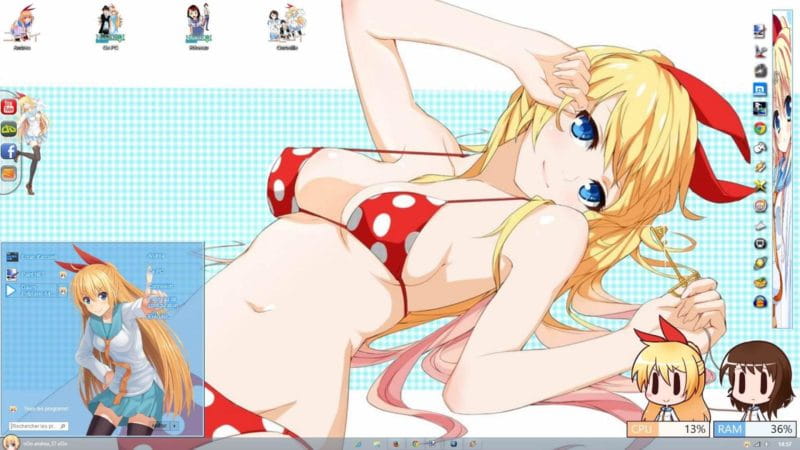 伪恋 成真 win8主题