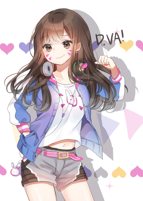 守望先锋 D.Va 宋哈娜 动漫游戏手机壁纸下载