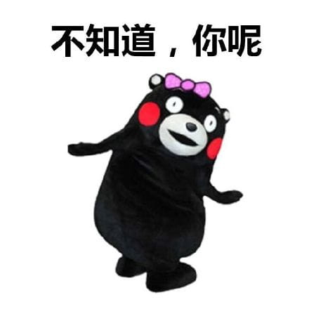 熊本熊表情包 今天我们吃什么？