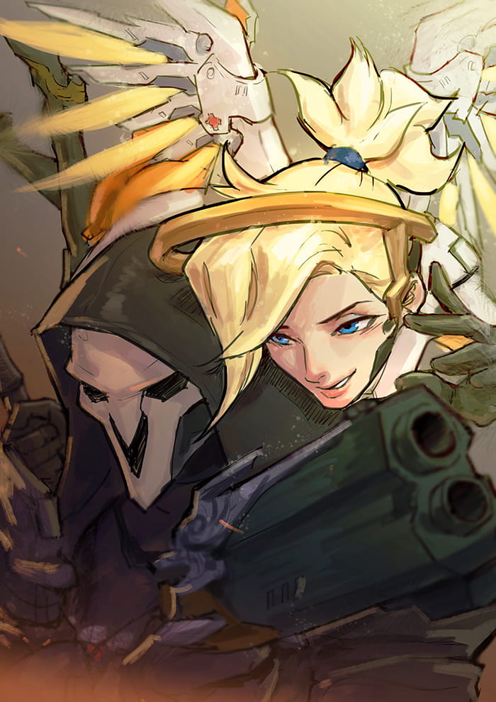 学医救不了中国人 守望先锋 天使 高清手机壁纸下载