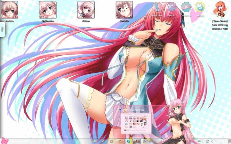 声色俱佳的巡音 win7主题