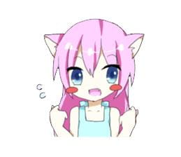 粉色萝莉猫耳娘 Nekoko 表情包