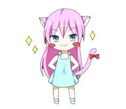 粉色萝莉猫耳娘 Nekoko 表情包