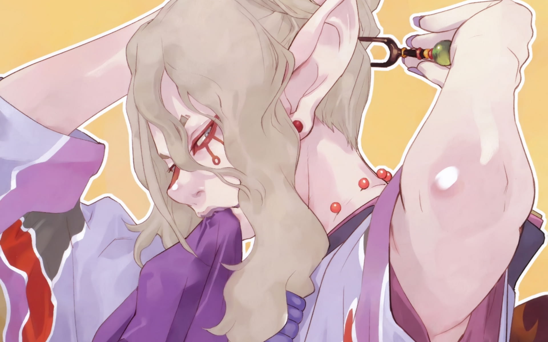 魑魅魍魉 怪化猫 动漫电脑壁纸下载