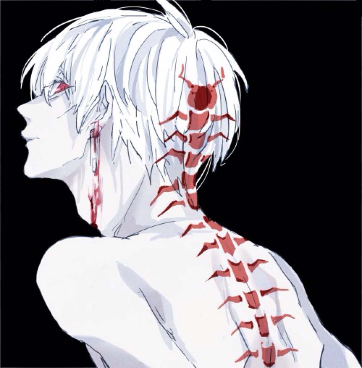 国民小天使 金木研同人插画头像