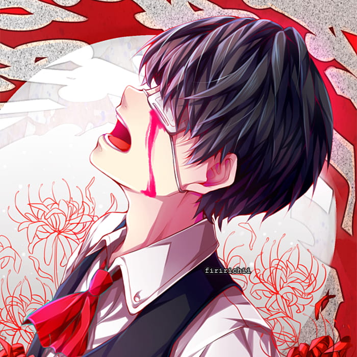 国民小天使 金木研同人插画头像