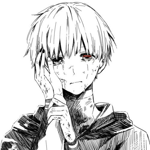 国民小天使 金木研同人插画头像