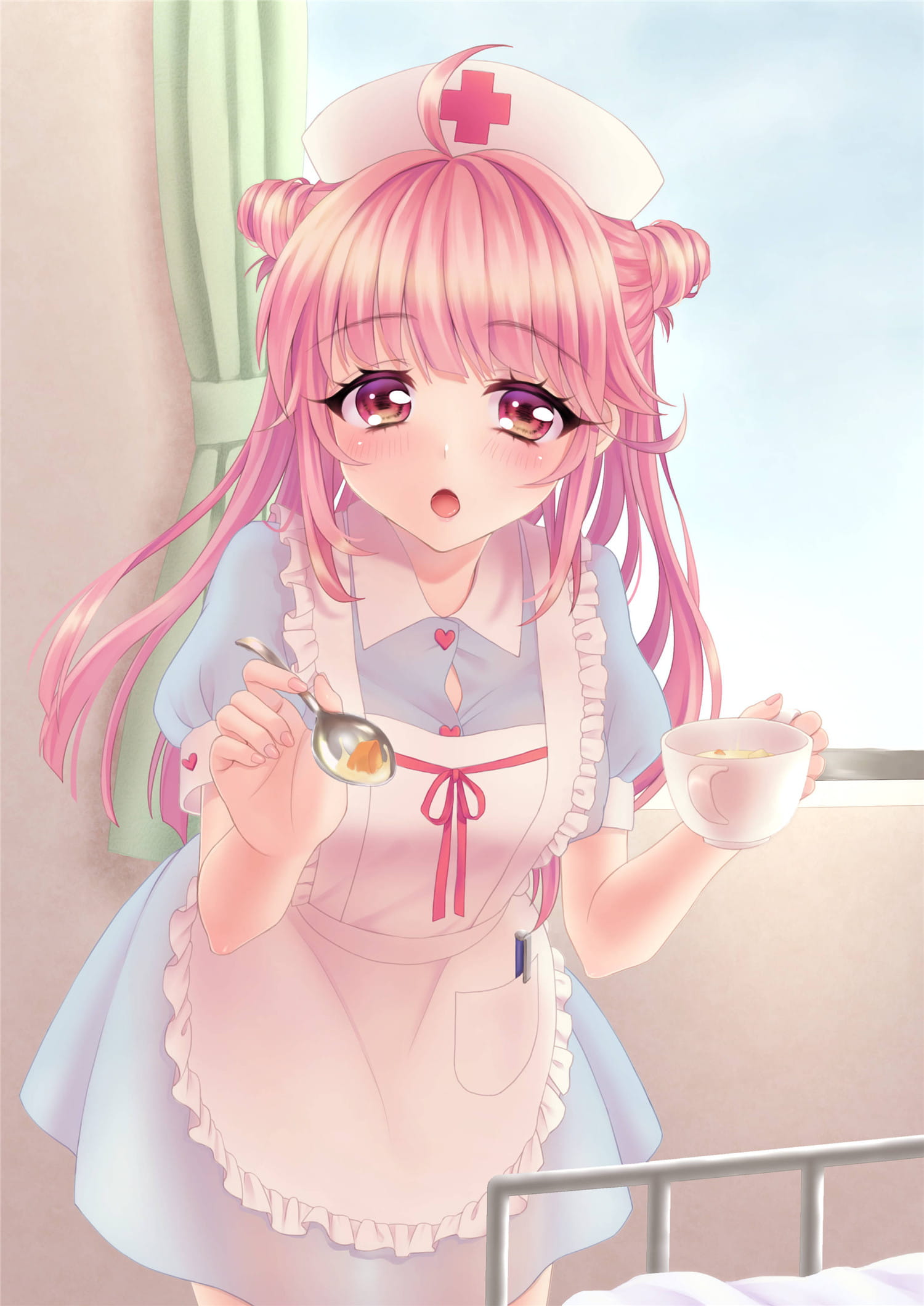 白丝护士手机壁纸  乖乖注射后就药到病除哦！(1)