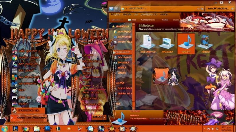 诱人的小恶魔 halooween 万圣节系列win7主题