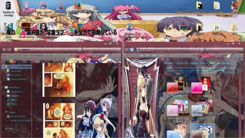 无法逃避的诅咒 我的脑内恋碍选项 win7主题