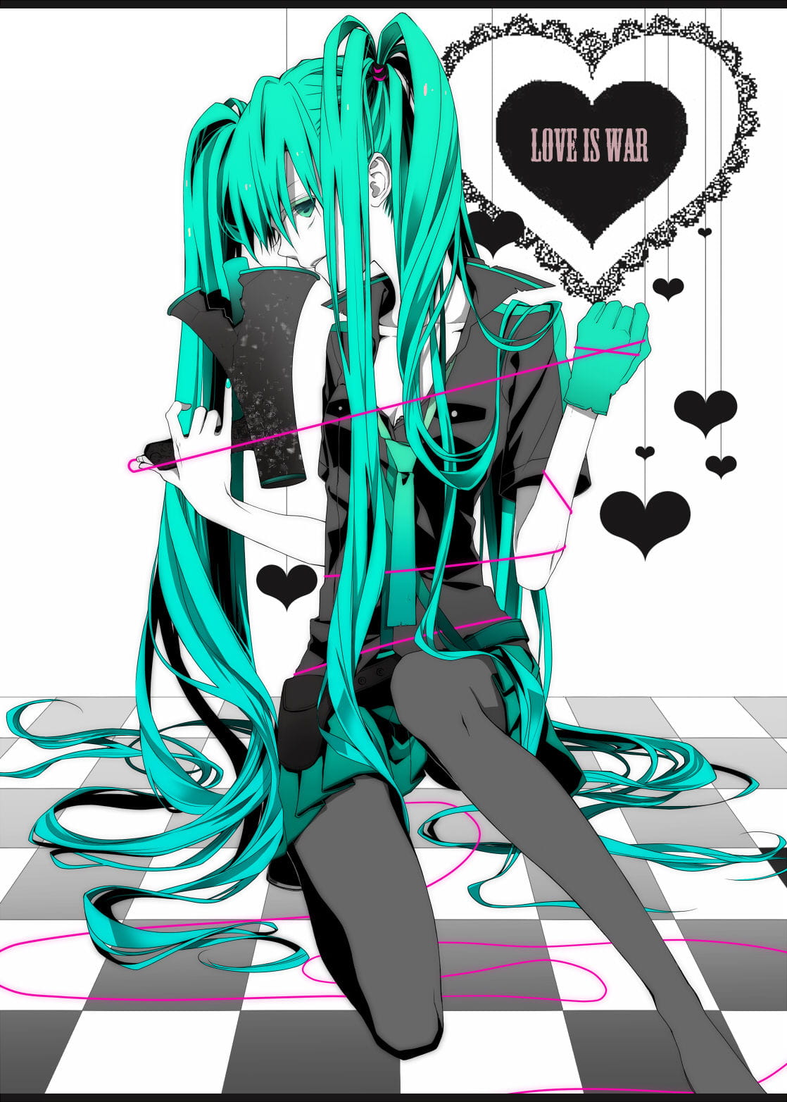 我可是你们的主唱哦 初音未来手机壁纸(1)