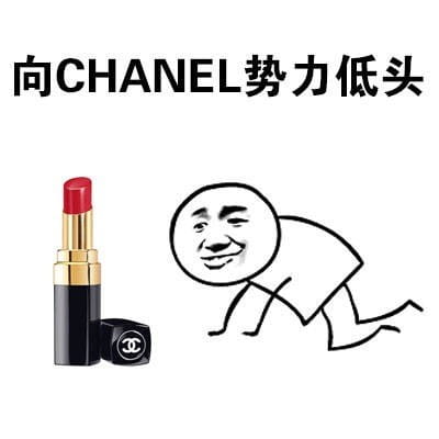 向一切口红势力低头 向YSL星辰低头表情包下载