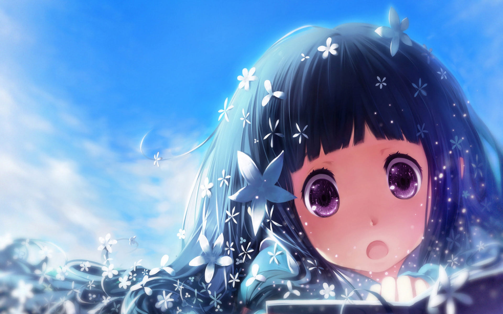 冰菓 千反田爱瑠&折木奉太郎 动漫电脑壁纸下载