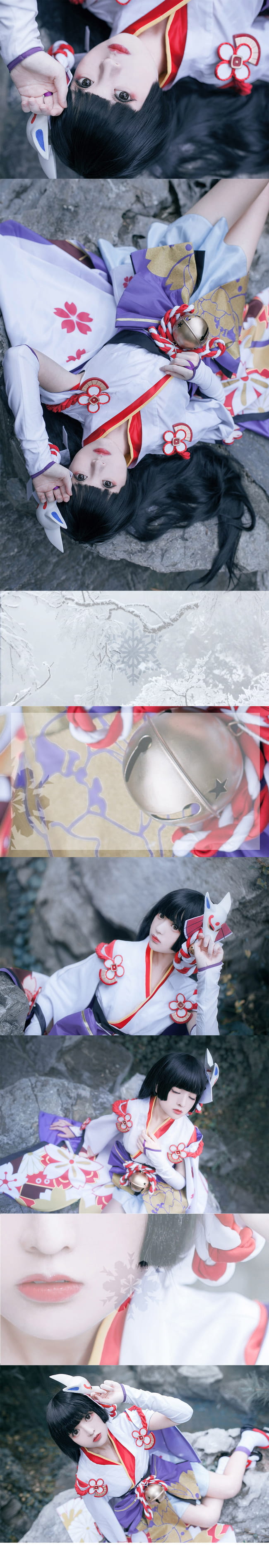 看一眼就被冻住 阴阳师手游式神雪女cos(1)