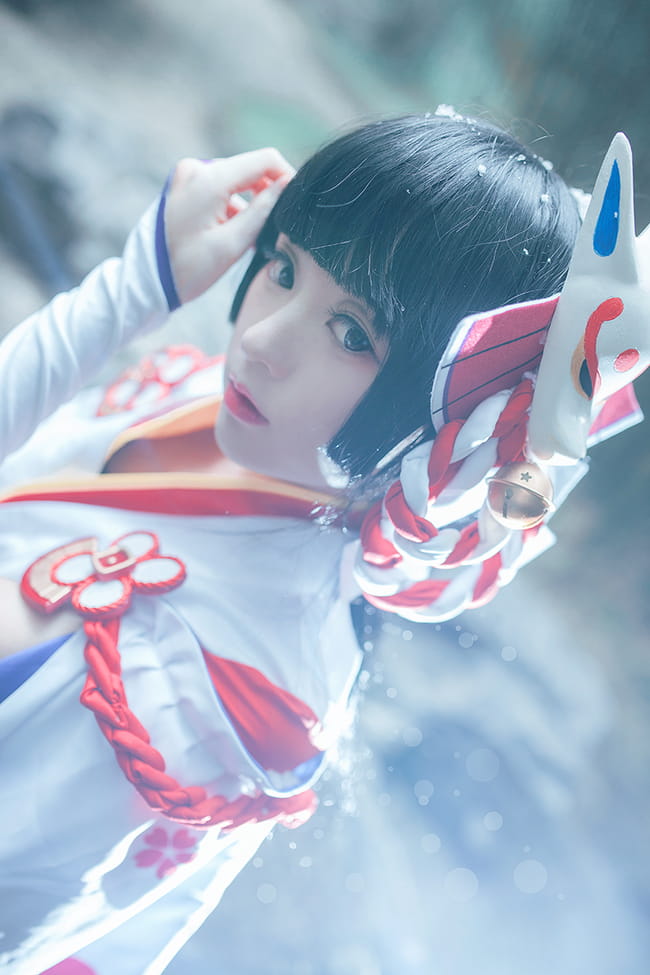 看一眼就被冻住 阴阳师手游式神雪女cos(1)