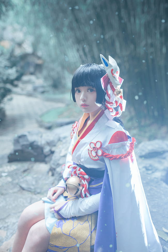 看一眼就被冻住 阴阳师手游式神雪女cos(1)