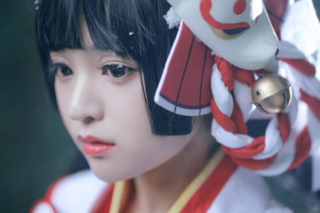 看一眼就被冻住 阴阳师手游式神雪女cos(1)