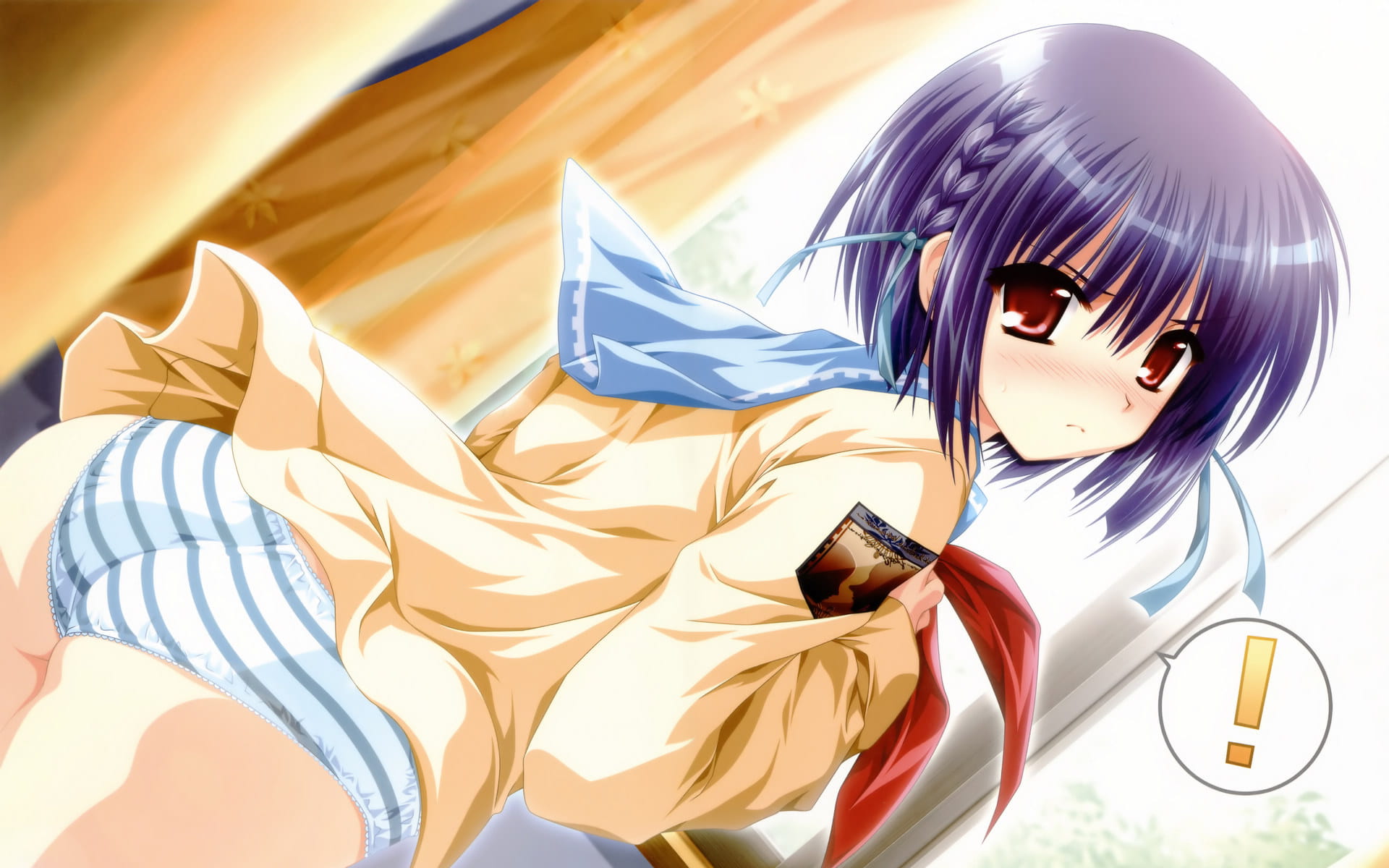 车轮之国 向日葵花田的女孩子动漫电脑壁纸下载