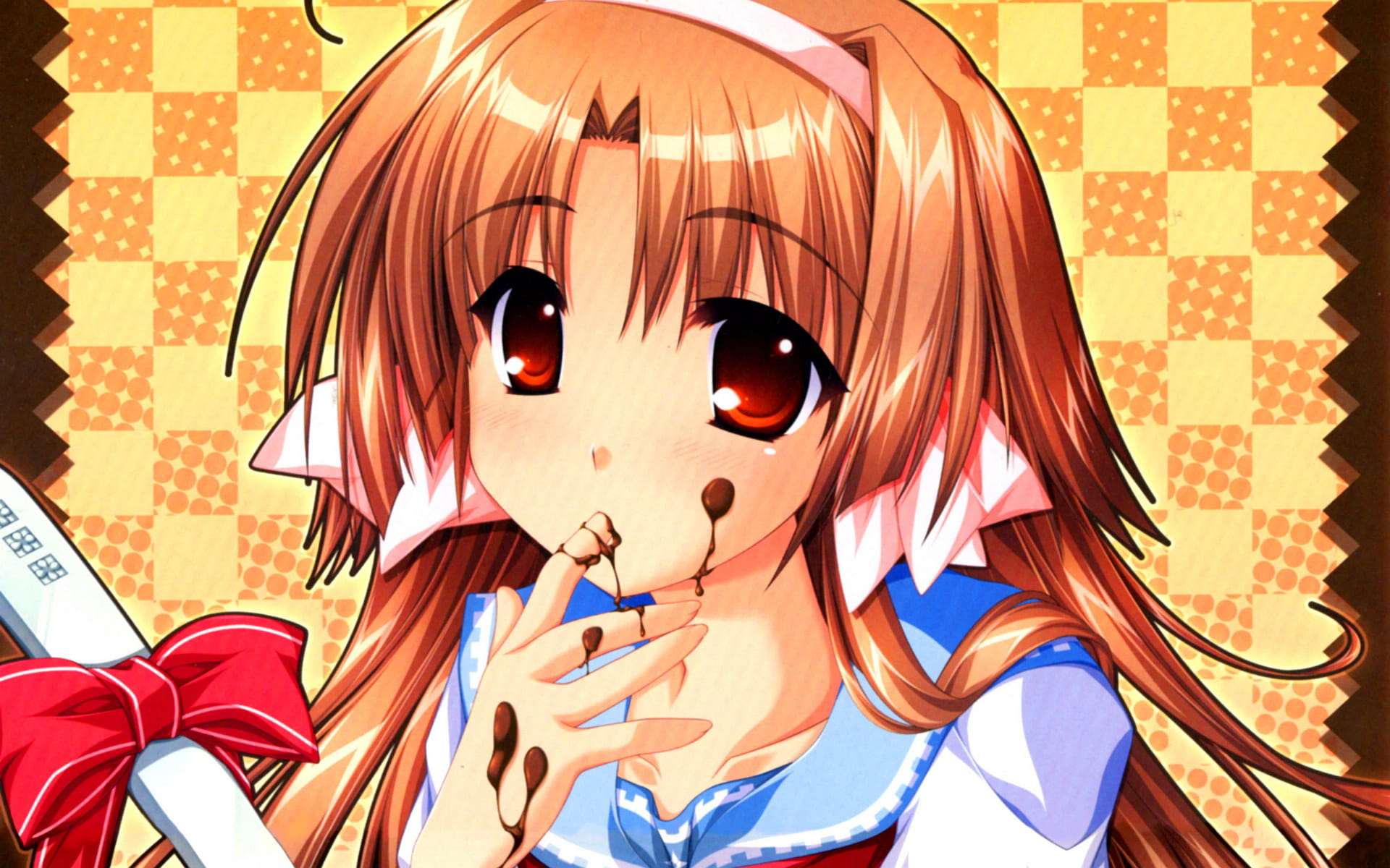 车轮之国 向日葵花田的女孩子动漫电脑壁纸下载