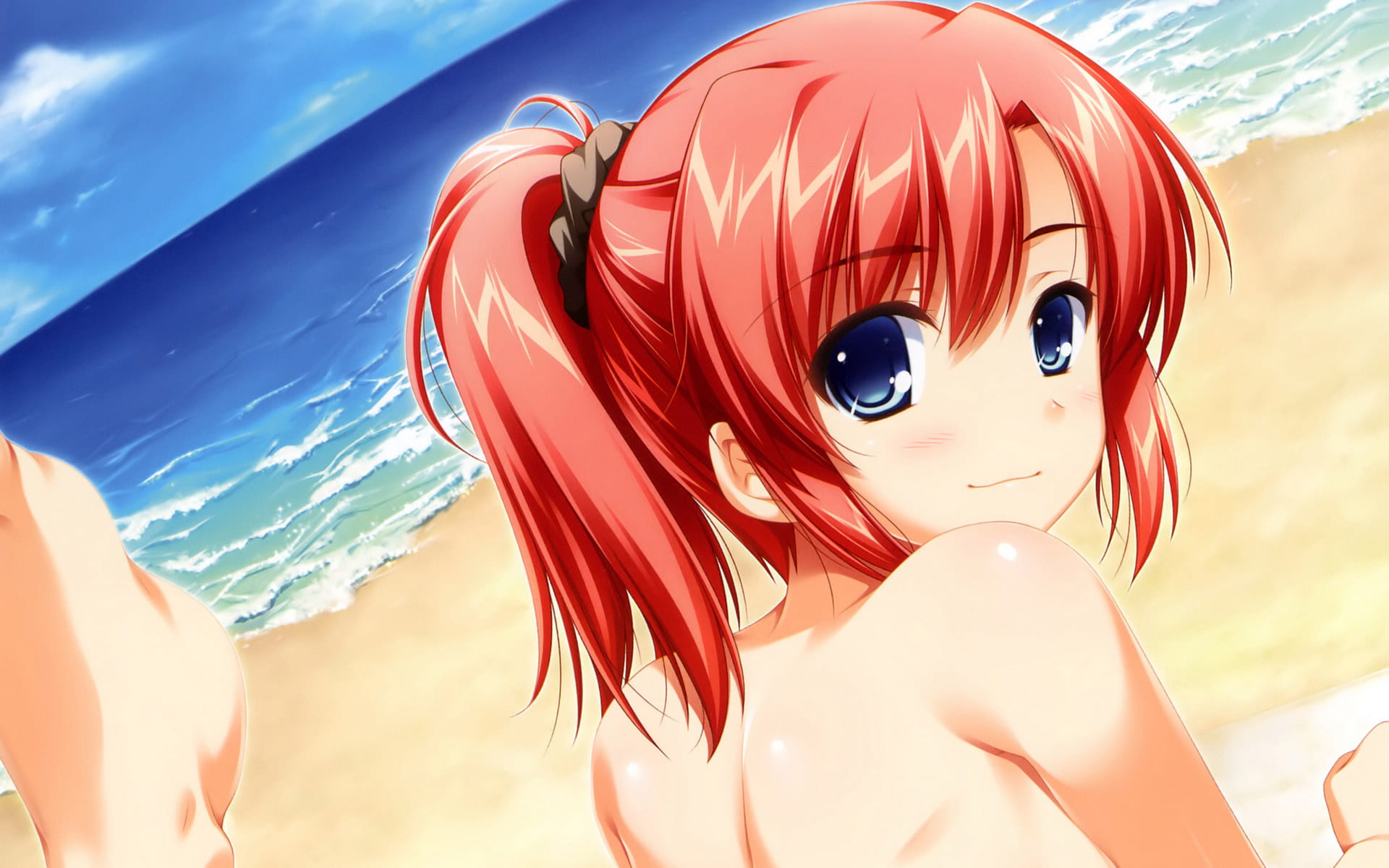 车轮之国 向日葵花田的女孩子动漫电脑壁纸下载