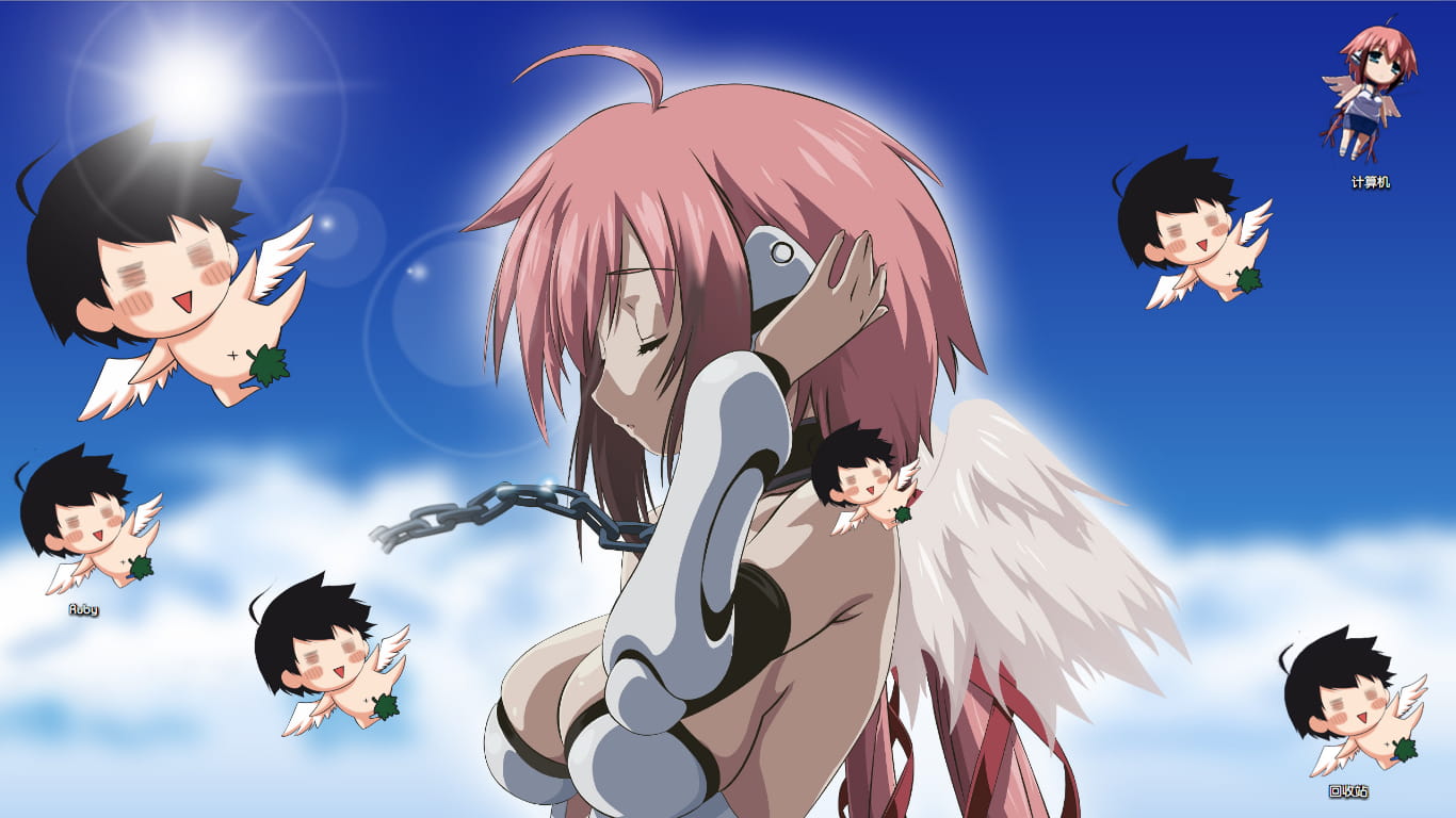 【win7主题】抱西瓜的伊卡洛斯~天降之物主题2枚