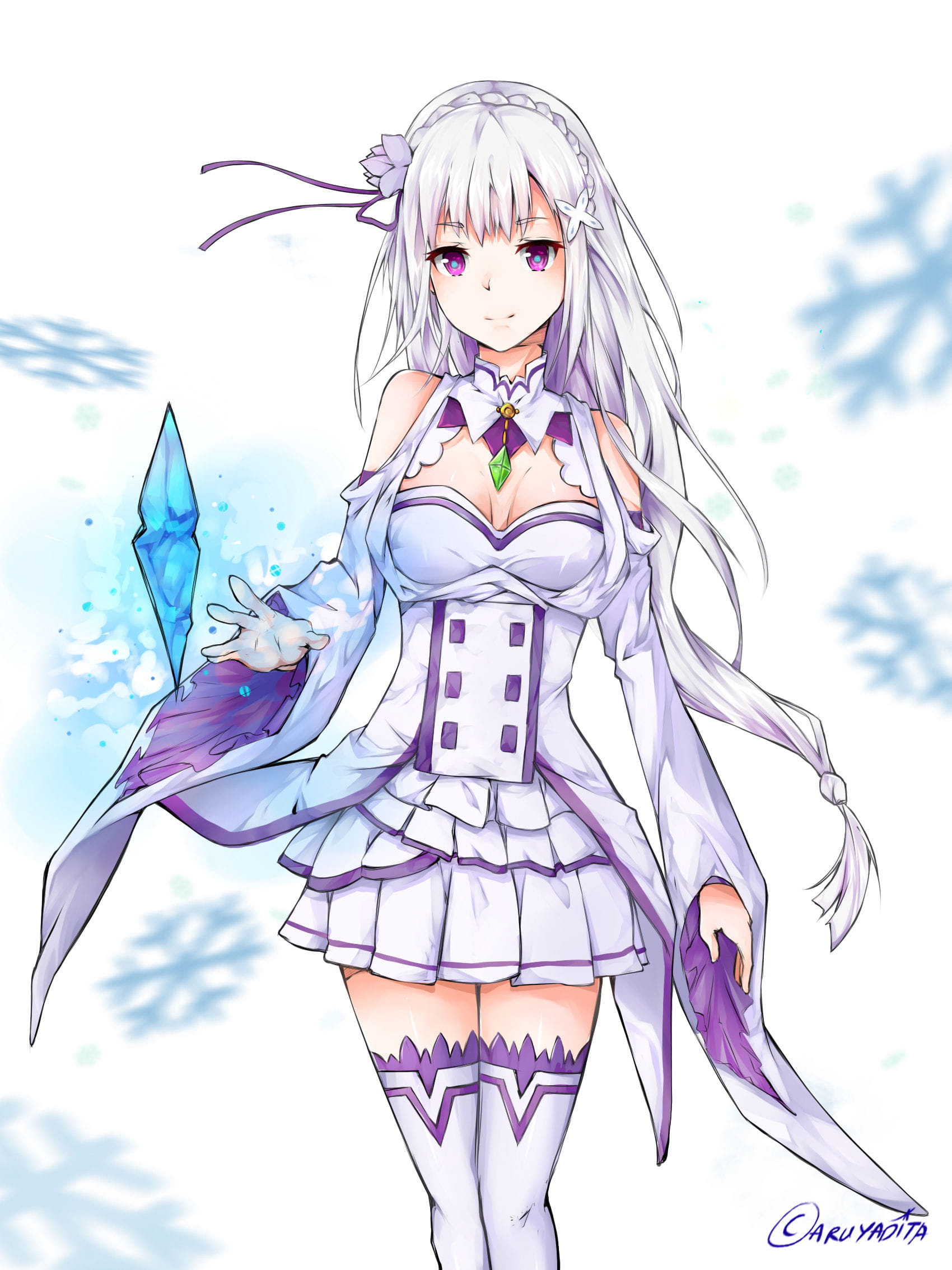 从零开始的异世界 爱蜜莉雅手机壁纸下载(1)