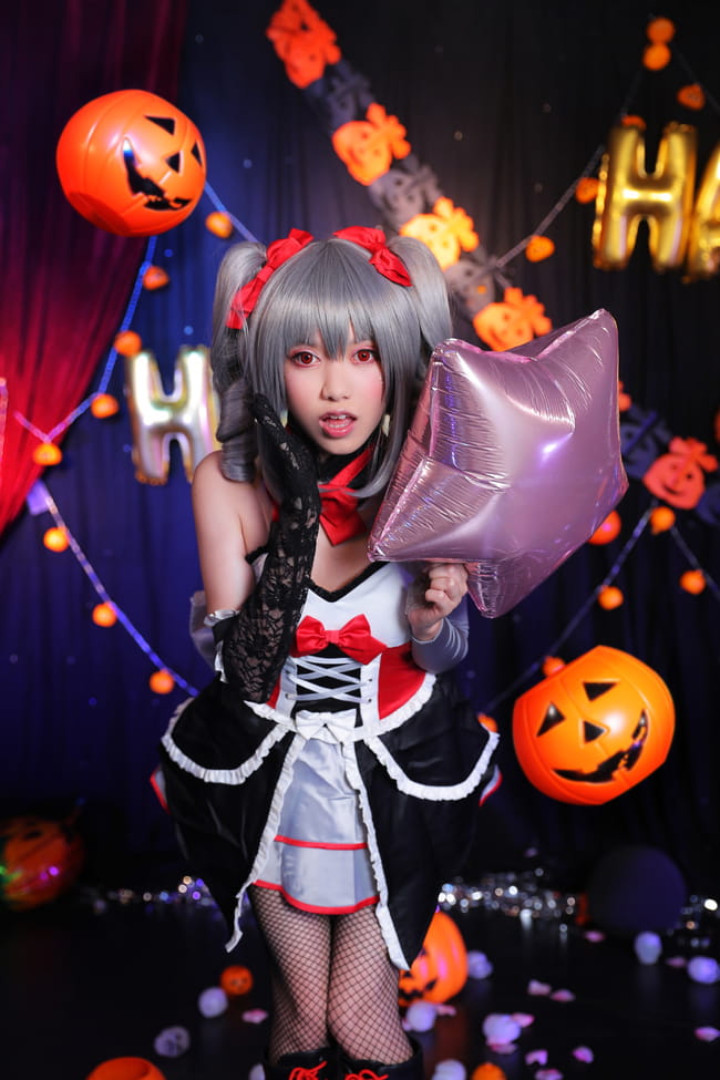偶像大师灰姑娘女孩 神崎兰子万圣节COS 万圣节快乐