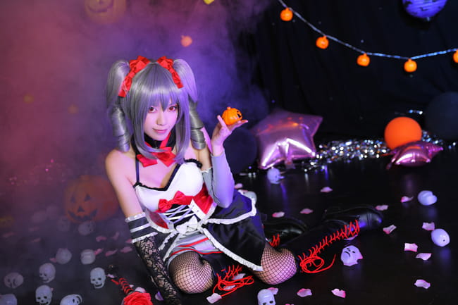 偶像大师灰姑娘女孩 神崎兰子万圣节COS 万圣节快乐