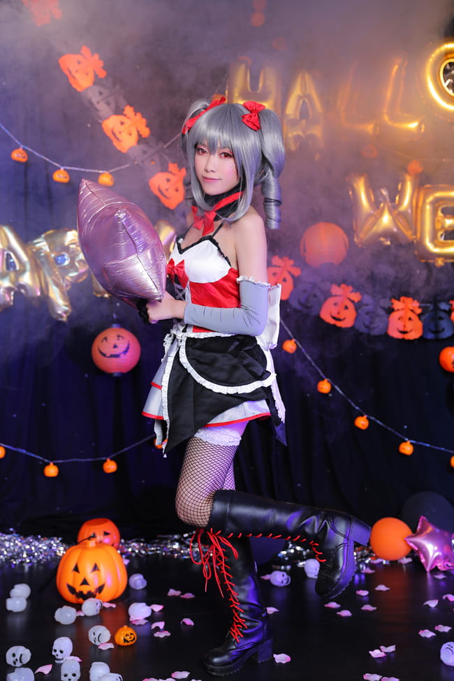 偶像大师灰姑娘女孩 神崎兰子万圣节COS 万圣节快乐