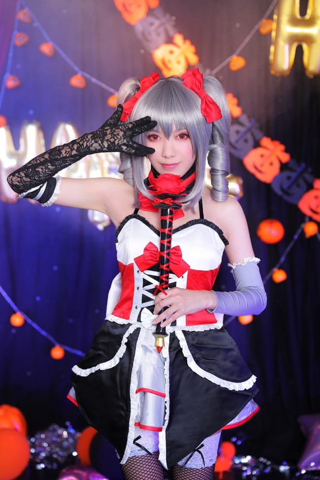 偶像大师灰姑娘女孩 神崎兰子万圣节COS 万圣节快乐