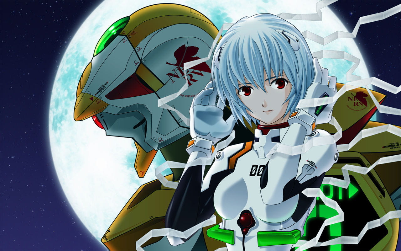 新世界福音战士 三无少女 绫波丽 动漫电脑壁纸下载