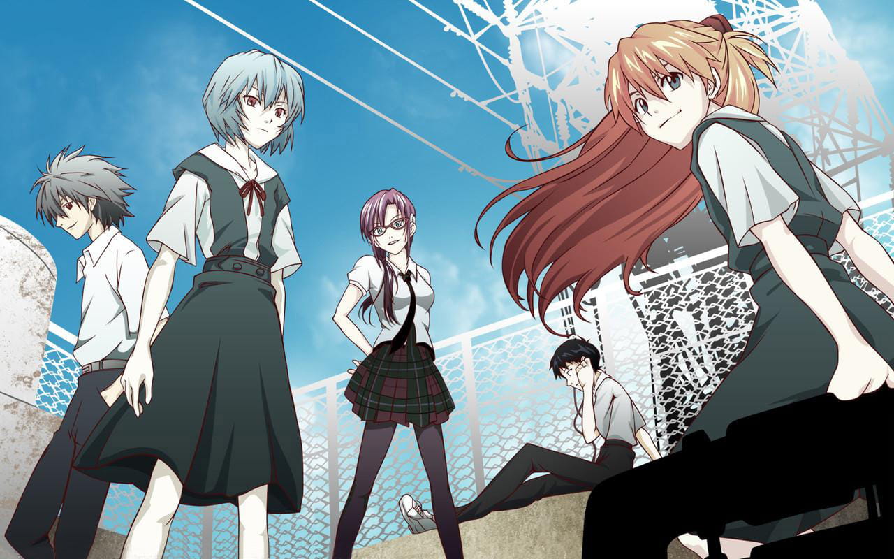 新世界福音战士 三无少女 绫波丽 动漫电脑壁纸下载