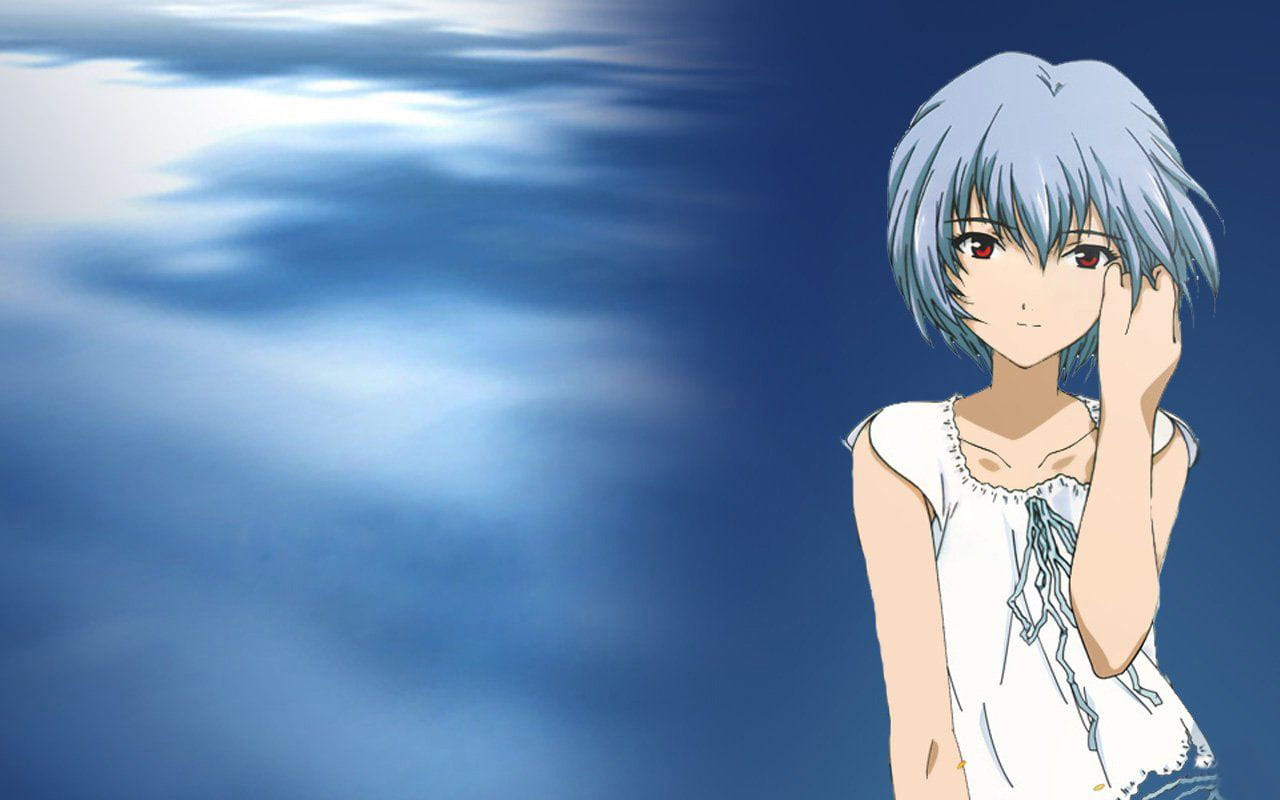 新世界福音战士 三无少女 绫波丽 动漫电脑壁纸下载