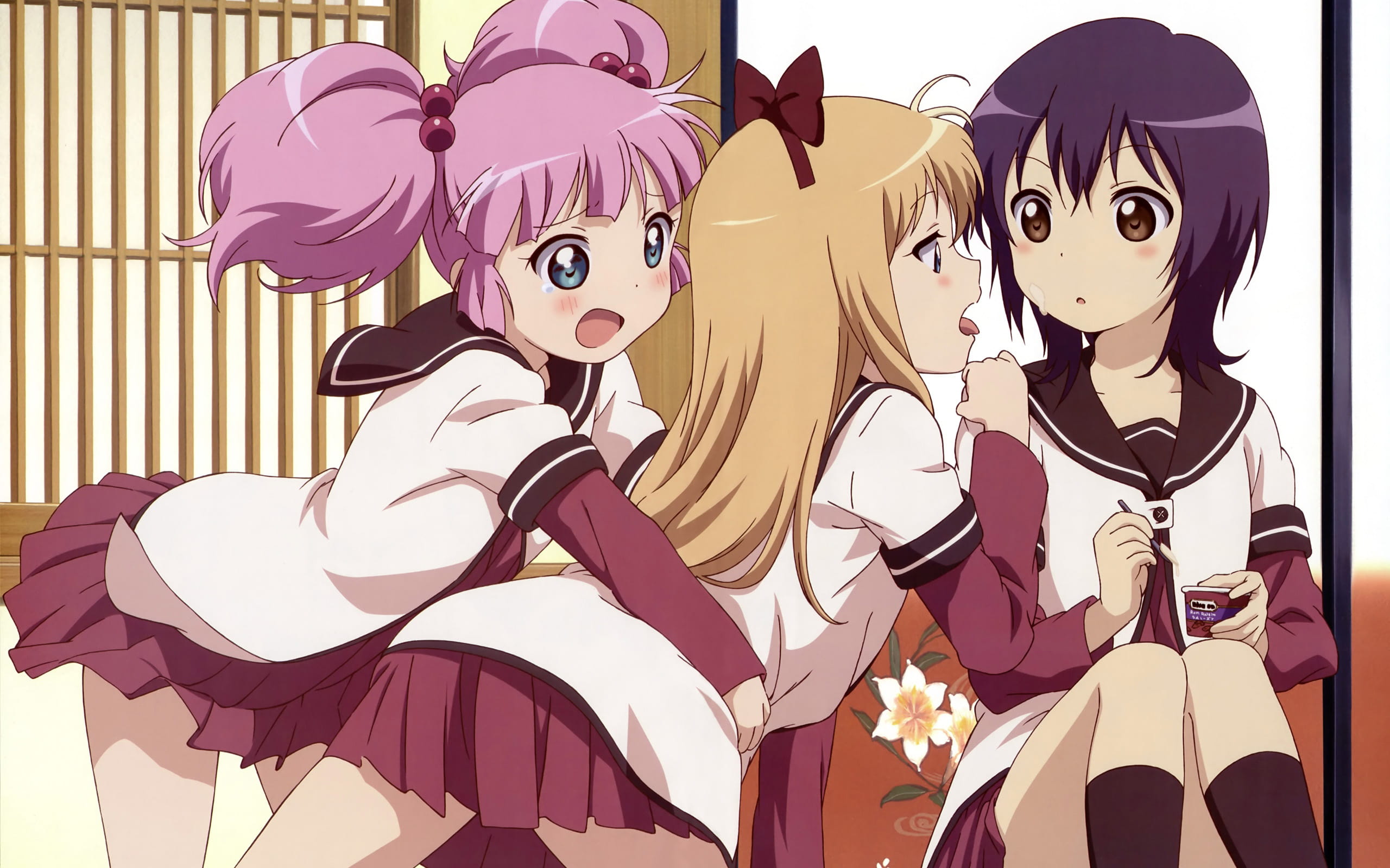 萝莉万岁！摇曳百合 动漫电脑壁纸下载