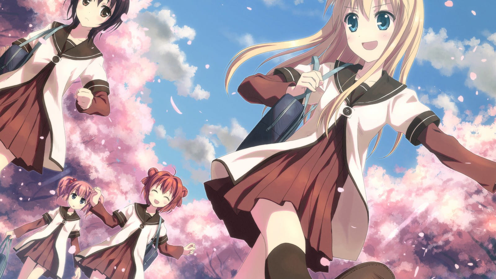 萝莉万岁！摇曳百合 动漫电脑壁纸下载