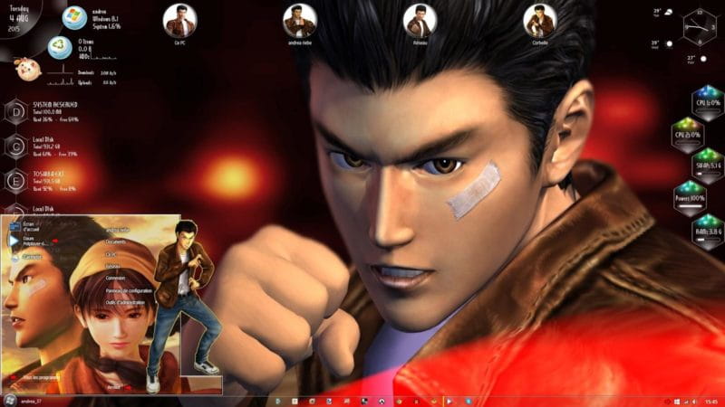 曾经的经典 莎木 win8主题