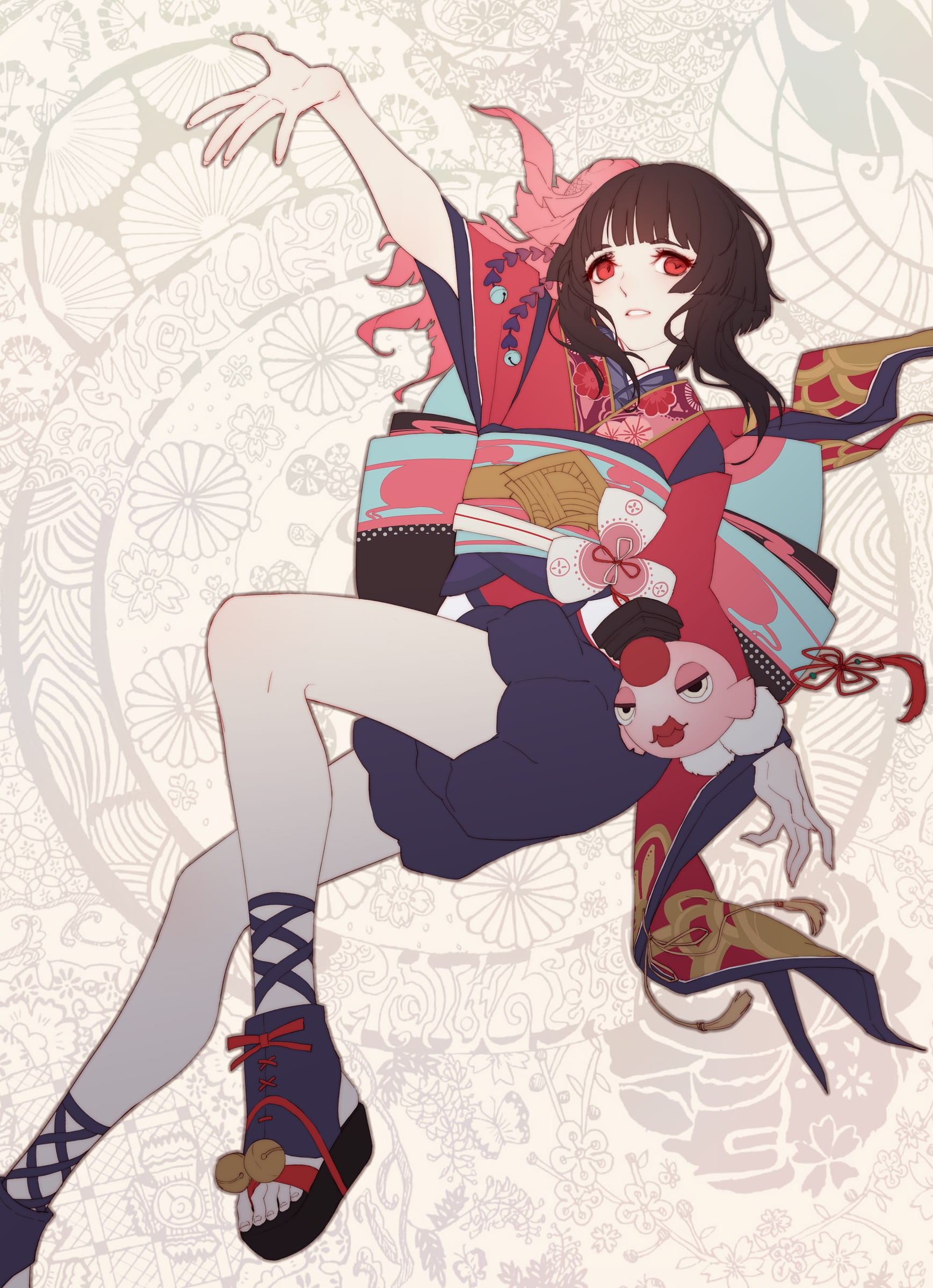 萌萌的神乐 阴阳师 安卓主题