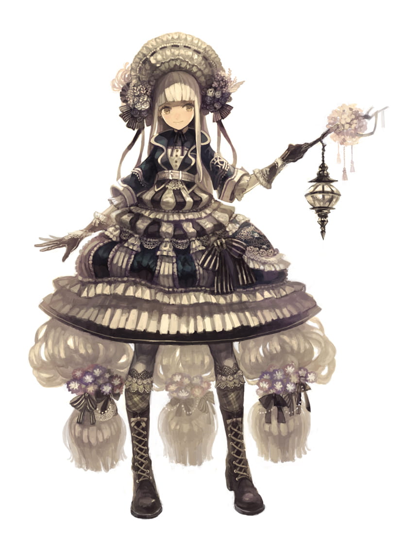 臣服在黑色裙摆下 哥特萝莉 动漫手机壁纸下载(1)