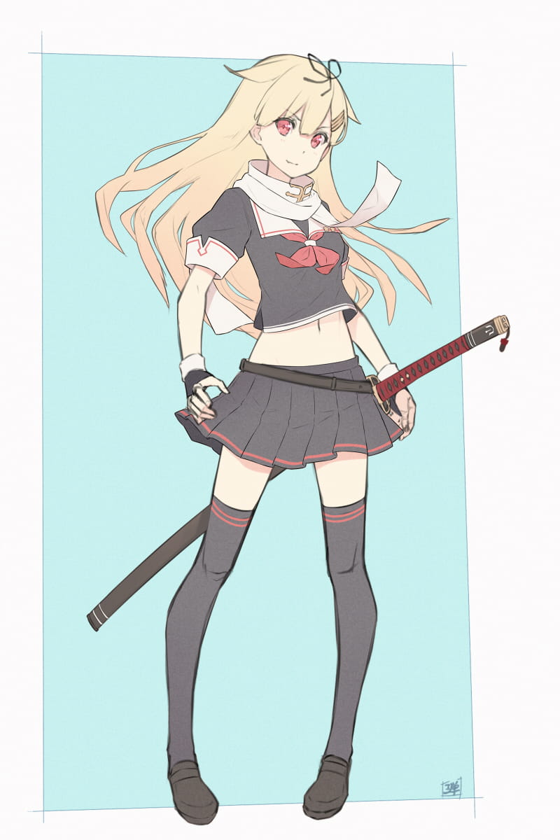 拜倒在制服裙下 水手服少女手机壁纸下载