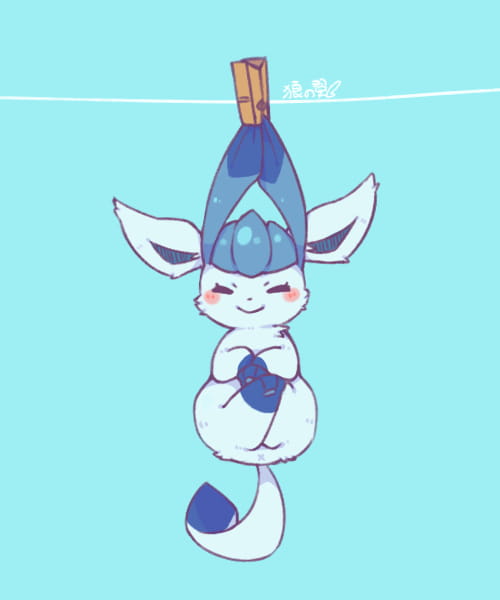 除了晒被子还能晒萌宠 伊布手机壁纸下载