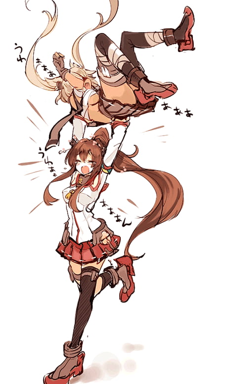 舰队collection 撑伞的小姐姐 大和 舰娘手机壁纸下载