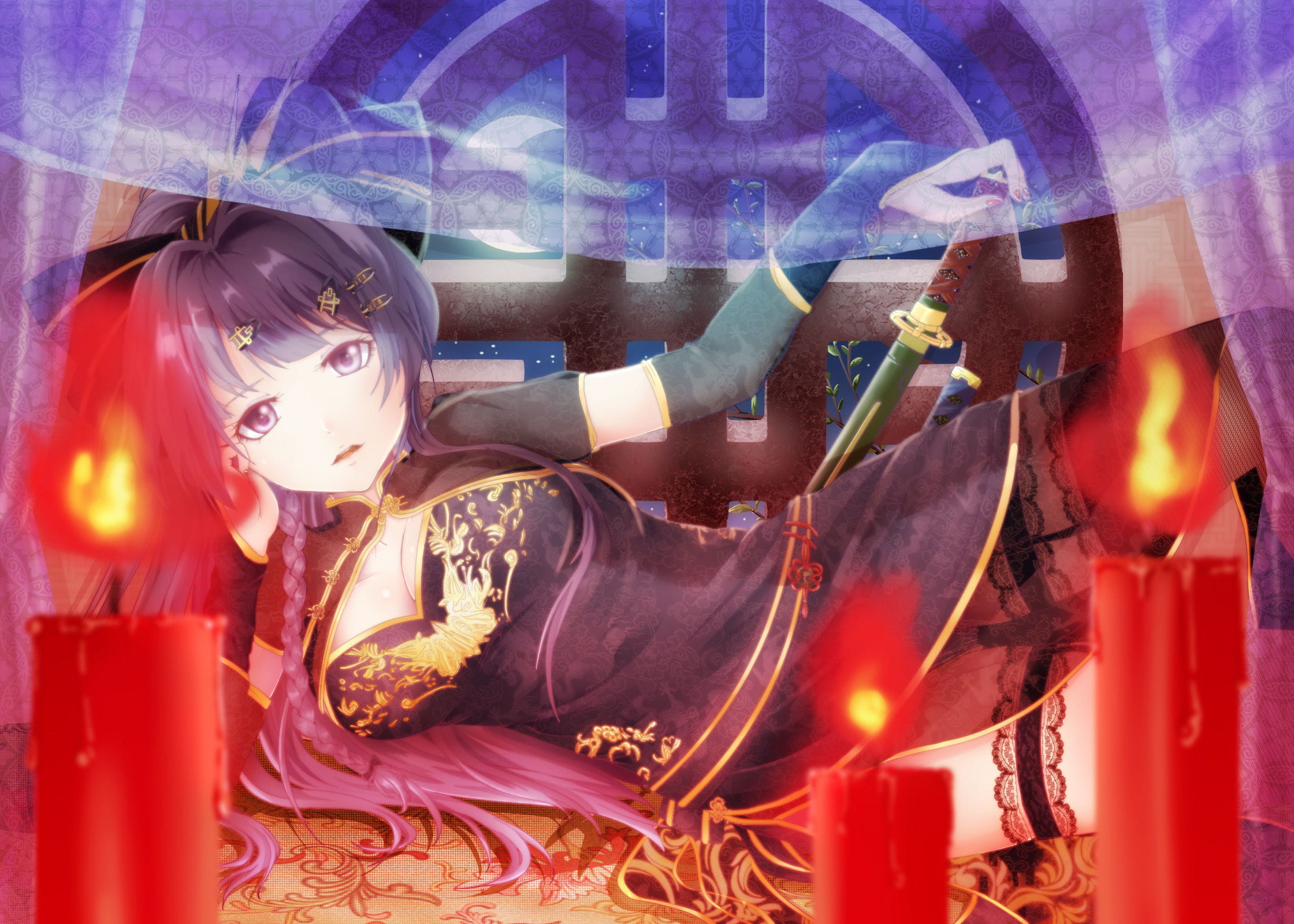 二次元旗袍少女电脑壁纸下载(1)