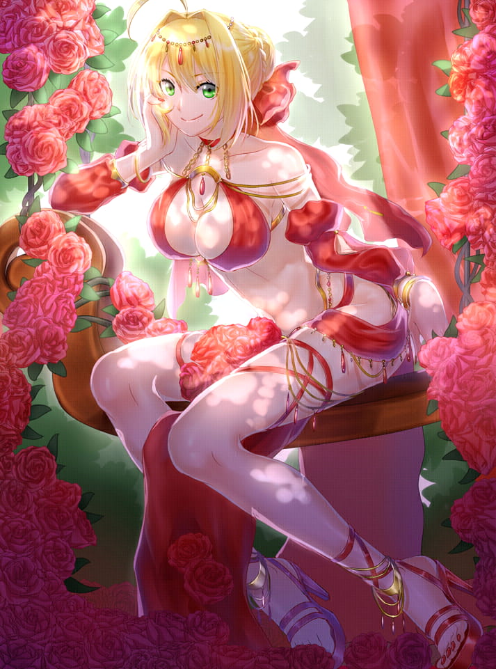 Fate 尼禄手机壁纸 红色魅惑席卷而来