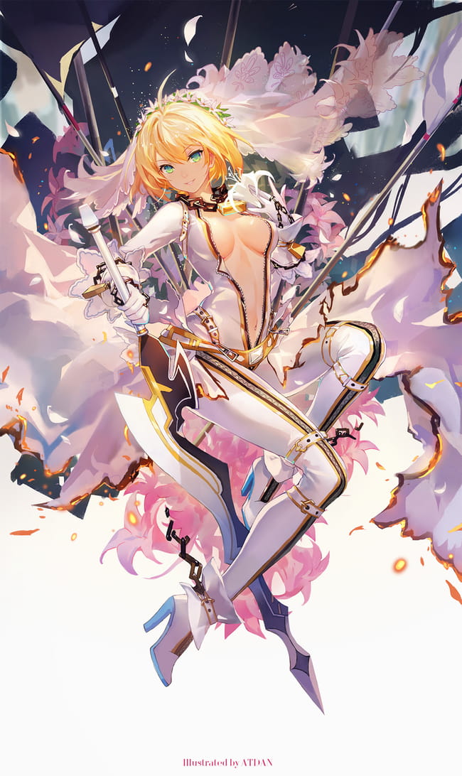 Fate 尼禄手机壁纸 红色魅惑席卷而来