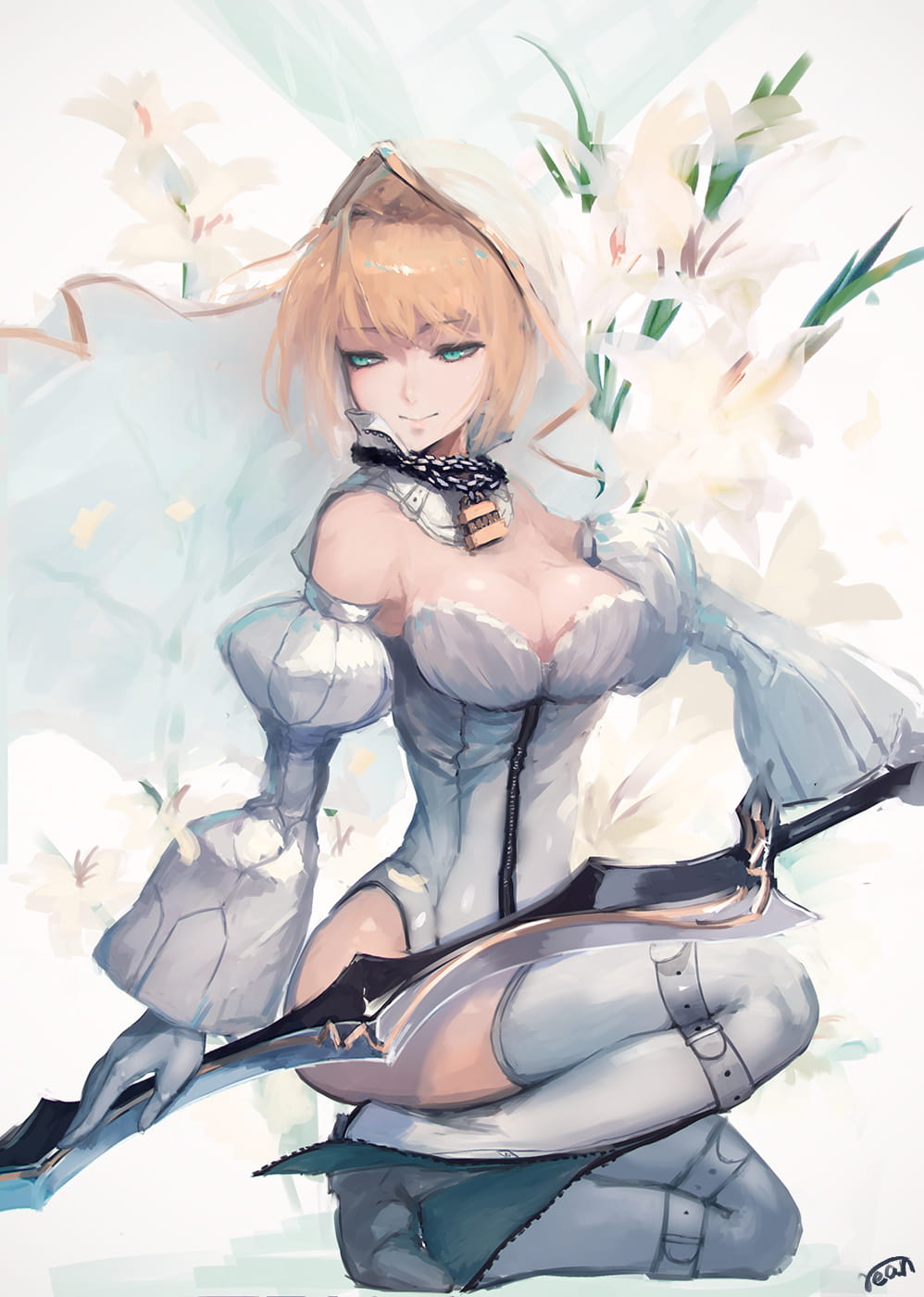 Fate 尼禄手机壁纸 红色魅惑席卷而来