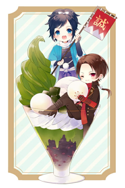 刀剑乱舞 冲田组cp手机壁纸精选